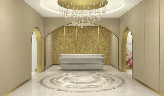 Rendering of the Spa Reception Area at The Spa in PGA National