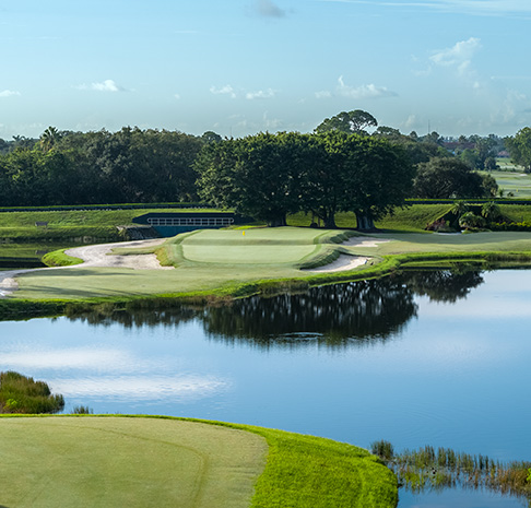 View over the water on the Match course