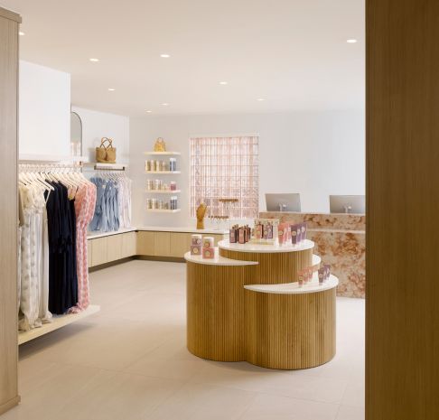 entrance to spa shop 