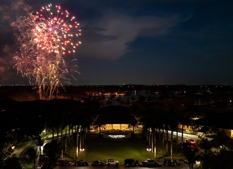 Fireworks show at PGA National Resort