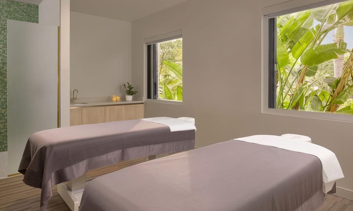 Spa beds ready for guests