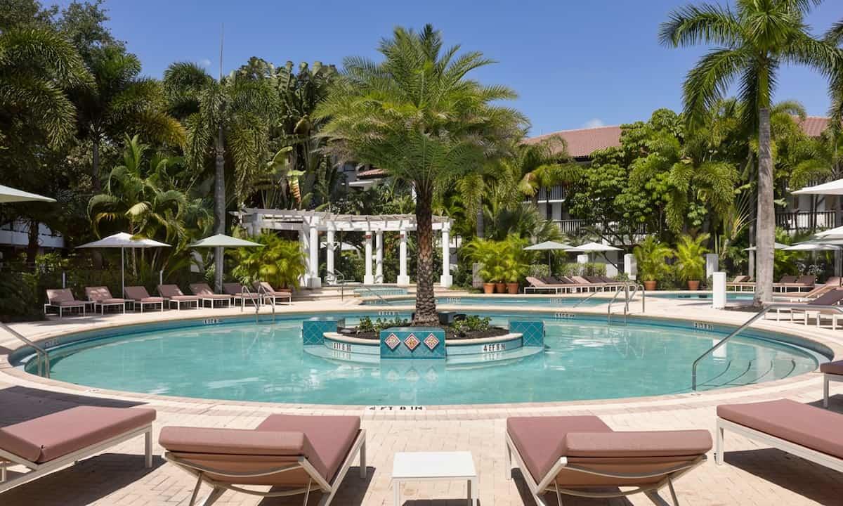 View of pool near the spa