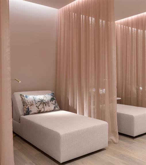 Spa bed area