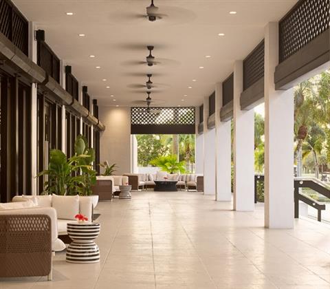 Meeting arrival terrace