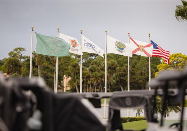 Flags at PGA National Resort