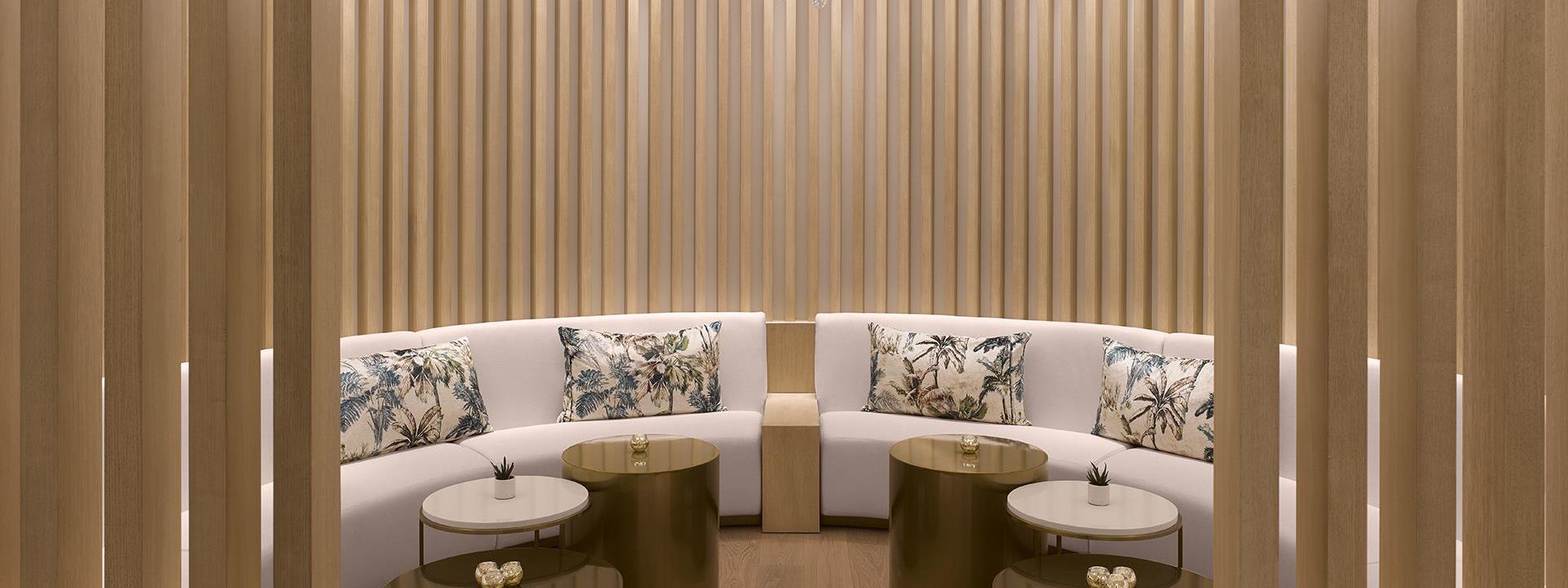 Spa seating area